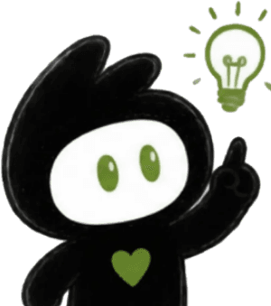 La mascota de Adantonlabs, el agente, con una idea